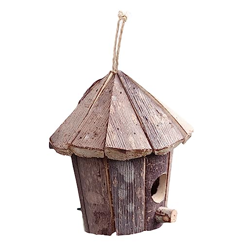 CAXUSD 1stück Handgefertigtes Holz Vogelhaus Atmungsaktives Nistkästchen Für Vögel Spiel Und Schlafplatz Für Kleine Vögel Dekoration Für Garten Und Innenräume von CAXUSD