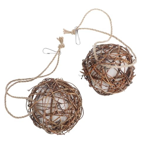 CAXUSD Spielzeug Für Conure-sittiche 2er-Pack Rattanbälle Nistbälle Für Vögel Geflochtene Rattanbälle Vogelspielzeug Vogelspielzeugbälle Für Den Käfig Vogelspielzeug CAXUSD Spielzeug Für Conure-sittiche 2er-Pack Rattanbälle Nistbälle Für Vögel Geflochtene Rattanbälle Vogelspielzeug Vogelspielzeugbälle Für Den Käfig Vogelspielzeug von CAXUSD