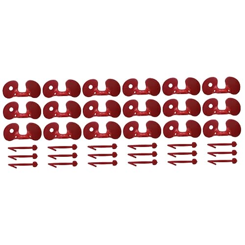 CAXUSD 2sets Chicken Peepers Scheuklappen Geflügel Scheuklappen Brillen Rote Linse 100 Stücke * 2 von CAXUSD