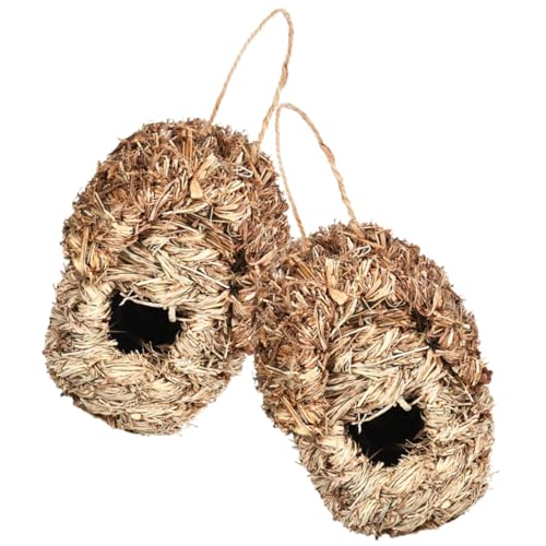 CAXUSD 2St Kolibri- aus hängendes Papageiennest Simulation eines Vogelnests aus Vogelnest-Ornamente natürliches Papageienhaus Vogelhaus handgefertigtes Vogelnest Gras CAXUSD 2St Kolibri- aus hängendes Papageiennest Simulation eines Vogelnests aus Vogelnest-Ornamente natürliches Papageienhaus Vogelhaus handgefertigtes Vogelnest Gras von CAXUSD
