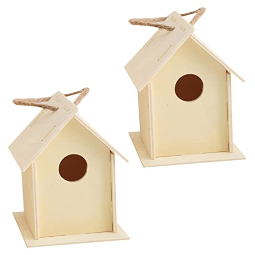 CAXUSD Vogelhäuschen aus Holz zum Selbermachen Vogelhäuschen Spielzeug Holzhandwerk für Jungen bemalbares Vogelhäuschen 2 Stück Vogelhäuschen CAXUSD Vogelhäuschen aus Holz zum Selbermachen Vogelhäuschen Spielzeug Holzhandwerk für Jungen bemalbares Vogelhäuschen 2 Stück Vogelhäuschen von CAXUSD