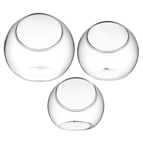 CAXUSD 3 Stück Leere Flasche nach Hause Succulent Plants sukkulenten terrarien Bahnhof Anlage deko blumentopf Ökologische Flasche selber Machen Moos Landschaft Container Glas Transparent von CAXUSD