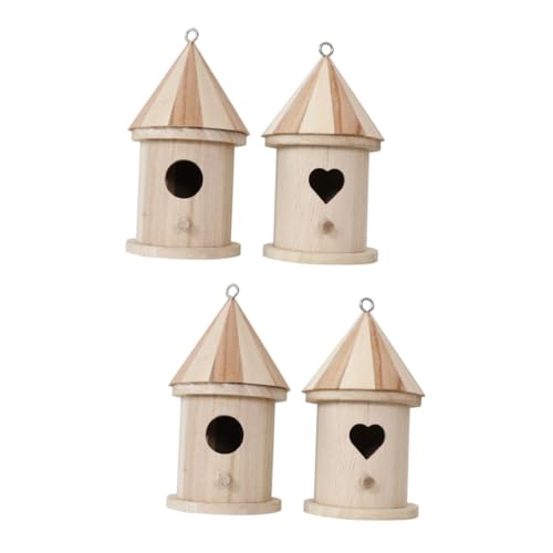 CAXUSD 2sets Vogelhäuschen Für Draußen Wellensittich Zucht Box Künstliche Vögel Für Garten 2 Stücke * 2 von CAXUSD
