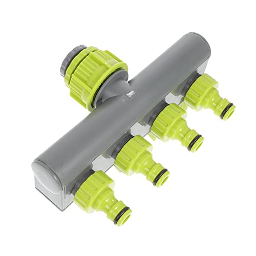 CAXUSD 4 Vier-Wege-umsteller Sprinklerschlauch Adaptador Schlauchsplitter 2 Wege Heavy Duty Adapter Für Schlauchtülle Schlauchführung Messing Wasserhahn Kleiner Adapter Abs Ventil Zubehör von CAXUSD