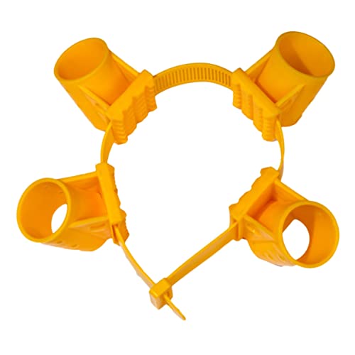 CAXUSD 5 Stück Strap Pole Cups Landschaftsbaumhalter Seil Zum Abstecken Von Bäumen Gartenpflanzenbinder Wein-Clips Absteckband Für Pflanzen Astschutz Pp Und Nylon Yellow Wiederverwendbar von CAXUSD