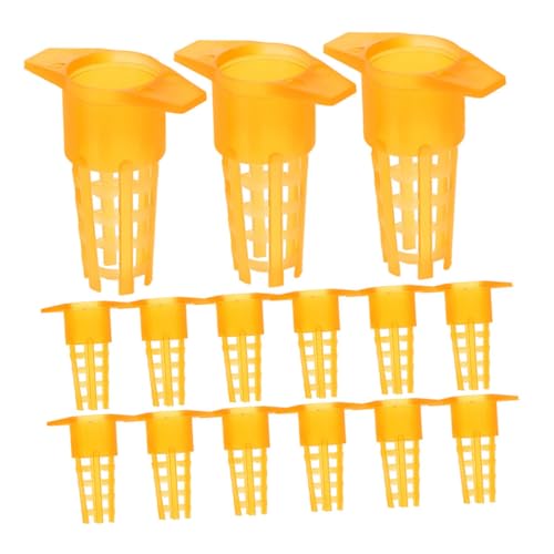 CAXUSD 60 Stück Boxen Bienenkäfig Bienenpaketkäfig Abdeckung Für Imkereiausrüstung Orange Plastik von CAXUSD