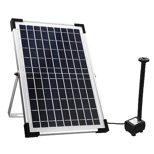 CAXUSD Solarbetriebener Springbrunnen Für Den Garten 10 W Pumpe Einfach Zu Installierender Landschaftsbrunnen Für Den Außenbereich von CAXUSD