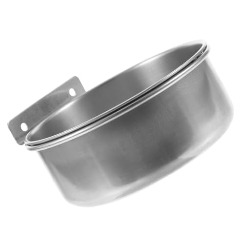 CAXUSD Hundenapf aus Edelstahl Futter- und Trinknapf für Haustiere doppelschichtiger Futternapf für Hunde leicht zu reinigen 16 cm Durchmesser x 6 cm Tiefe von CAXUSD