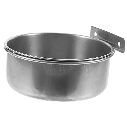 CAXUSD Hundefutternapf aus Edelstahl Hundekistennapf tragbarer Hundenapf Anti-Fall-Welpennapf Hundenapf aus Metall von CAXUSD