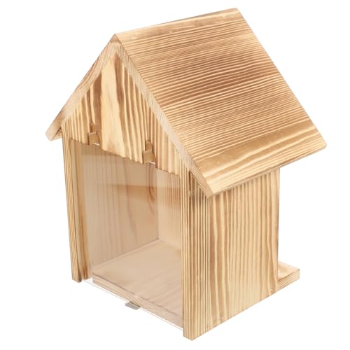 CAXUSD Stabiles Vogelhaus Aus Holz Für Den Außenbereich Nistkasten Mit Fenster Für Blaumeisen Vogelhäuschen Mit Fenster Zum Betrachten Dekoration Für Garten Und Terrasse CAXUSD Stabiles Vogelhaus Aus Holz Für Den Außenbereich Nistkasten Mit Fenster Für Blaumeisen Vogelhäuschen Mit Fenster Zum Betrachten Dekoration Für Garten Und Terrasse von CAXUSD