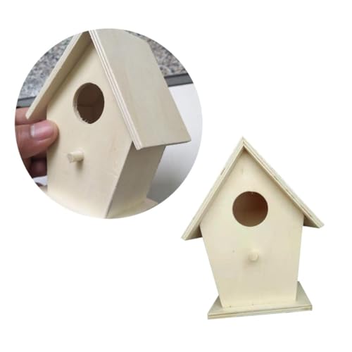 CAXUSD Kasten vogelhaus Bird House vögelhaus Spielzeuge Outdoor-Spielset Spielzeug für draußen Vogelnest aus Holz Puzzle-Spielzeug Vogelkäfig Kleines Kind Protokoll von CAXUSD