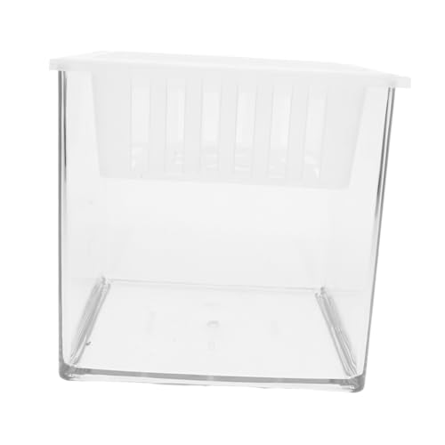 CAXUSD Kasten Zierfischbecken Durchsichtiges Plastikterrarium Heimaquarium Fischschalen Aus Kunststoff Mini Fischglas Büroaquarium Desktop-mini-Aquarium Transparent Das Haustier von CAXUSD