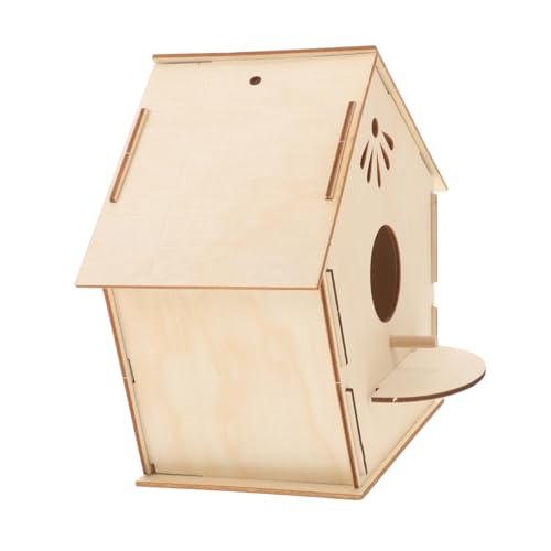 CAXUSD Vogelhausspielzeug Aus Holz Papageienkäfig Vogelfütterer Vogelhausstange Spielzeughängematte Nest Meise Vogelhäuser -Graffiti-vogelhaus Gemaltes Vogelhaus Malmaterial Hölzern CAXUSD Vogelhausspielzeug Aus Holz Papageienkäfig Vogelfütterer Vogelhausstange Spielzeughängematte Nest Meise Vogelhäuser -Graffiti-vogelhaus Gemaltes Vogelhaus Malmaterial Hölzern von CAXUSD