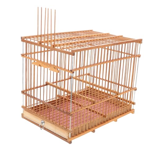 CAXUSD Vogelkäfig Wellensittichkäfig Käfig für Nymphensittiche Paketkäfig Vogelflugkäfig Finkenkäfig Vogelreisekäfig Wildvogel -Babyträger Vogelzubehör Bambus Light Brown CAXUSD Vogelkäfig Wellensittichkäfig Käfig für Nymphensittiche Paketkäfig Vogelflugkäfig Finkenkäfig Vogelreisekäfig Wildvogel -Babyträger Vogelzubehör Bambus Light Brown von CAXUSD