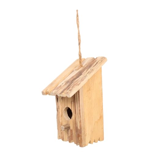 CAXUSD Deko Vogelnest aus Holz vogelhaus das Vogelnest Dekorationen Zubringer schmücken Vogelfütterer Weißes Holz von CAXUSD