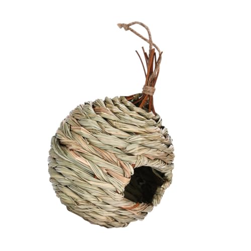 CAXUSD Gewebtes Vogelbrutnest Aus Rattan Und Stroh Hängendes Vogelnest Im Rustikalen Stil Vogelhaus Für Draußen Nistkasten Für Kleine Vögel CAXUSD Gewebtes Vogelbrutnest Aus Rattan Und Stroh Hängendes Vogelnest Im Rustikalen Stil Vogelhaus Für Draußen Nistkasten Für Kleine Vögel von CAXUSD