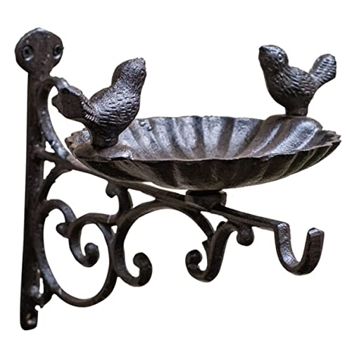 CAXUSD Wandmontierter Vogelfutternapf Käfige Aufhänger Pole Finkenfutter Vogelhäuschen im Freien deckenkorb Hanging Basket rostfreies Vogelbad dekoratives Vogelbad Schmiedeeisen Brown CAXUSD Wandmontierter Vogelfutternapf Käfige Aufhänger Pole Finkenfutter Vogelhäuschen im Freien deckenkorb Hanging Basket rostfreies Vogelbad dekoratives Vogelbad Schmiedeeisen Brown von CAXUSD