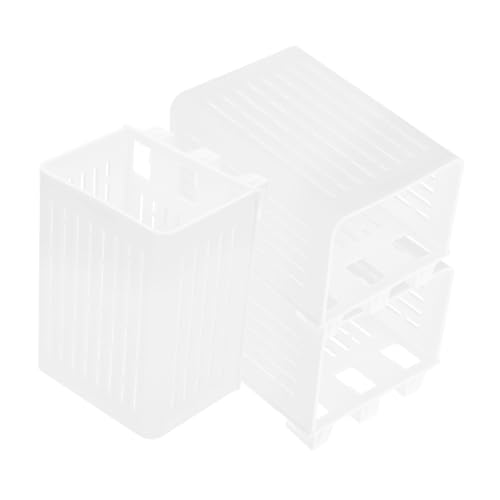 CAXUSD Aquarium Pflanzenhalter Mit Haken Wandmontierter Hydroponischer Pflanztopf Für Aquatische Pflanzen Wasserpflanzen Töpfe Weiß Für Aquaponik Und Aquarium Deko von CAXUSD