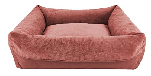 CAZO Harmony Hundebett oder Katze, 100 x 85 x 25 cm, Innenmaß 65 x 48 cm, Größe L, Farbe Rosa, L6900/C von CAZO Design For Pets