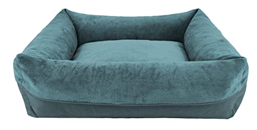 CAZO Harmony Hundebett oder Katze, 140 x 120 x 28 cm, Innenmaß 100 x 80 cm, Größe XXL, türkis, L6920/E von CAZO Design For Pets