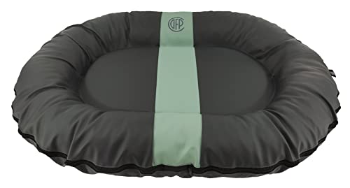 CAZO Oslo Hundebett Oval Schlauchboot für Hund oder Katze 120 x 90 x 16 cm, Größe L, Farbe grau, L2021/D von CAZO Design For Pets