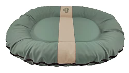 CAZO Oslo Hundebett Oval Schlauchboot für Hund oder Katze 140 x 105 x 17 cm, Größe XL, Mintfarbe, L2020/E von CAZO Design For Pets