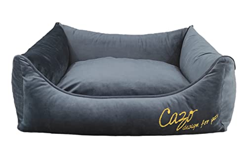 Daunenbett CAZO Milan für Hund oder Katze 73 x 57 cm, Innenmaß 47 x 36 cm, dunkelblau, Größe M von CAZO Design For Pets
