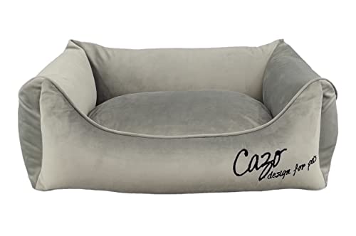 Daunenbett CAZO Milan für Hund oder Katze 73 x 57 cm, Innenmaß 47 x 36 cm, grau, Größe M von CAZO Design For Pets
