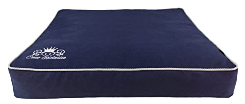 Matratze CAZO Royal Hundebett für Katze 90 x 75 x 15 cm, Größe L, Farbe Navy, L1005/C von CAZO Design For Pets