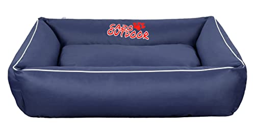 Wasserdicht CAZO Outdoor Hundebett für Hunde oder Katze, 75x60cm, Größe S, Farbe Navy, L1704/A von CAZO Design For Pets