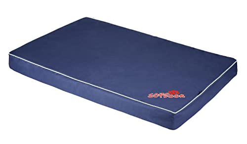 Wasserdicht Orthopädische Matratze CAZO Outdoor Hundebett für Katze 100 x 70 x 9 cm, Größe L, Farbe Navy, L1734/B von CAZO Design For Pets