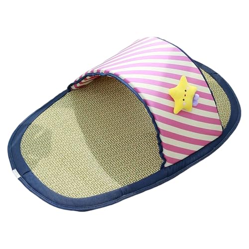 CAZSTYK Haustier-Kühlkissen in Slipperform, Schlafbett für heißes Wetter, reduziert Wärme, reduziert weiche Kissen, Kühlmatte mit Rattan-Design, reisefreundliches Haustier CAZSTYK Haustier-Kühlkissen in Slipperform, Schlafbett für heißes Wetter, reduziert Wärme, reduziert weiche Kissen, Kühlmatte mit Rattan-Design, reisefreundliches Haustier von CAZSTYK