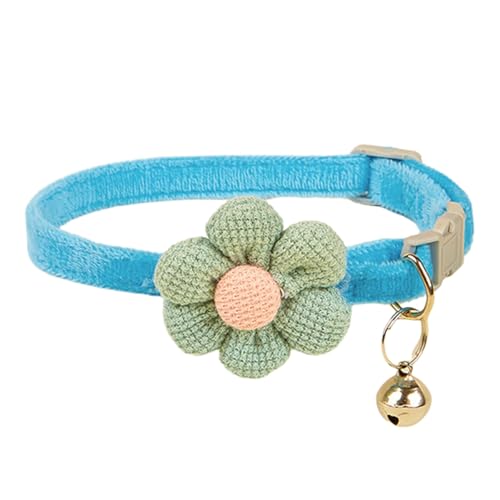 Halsband mit Cartoon-Blume, für Hunde, stilvolle Glocken, Haustier-Halskette für kleine bis große Haustiere, Foto-Requisiten, verstellbares Katzenhalsband Halsband mit Cartoon-Blume, für Hunde, stilvolle Glocken, Haustier-Halskette für kleine bis große Haustiere, Foto-Requisiten, verstellbares Katzenhalsband von CAZSTYK
