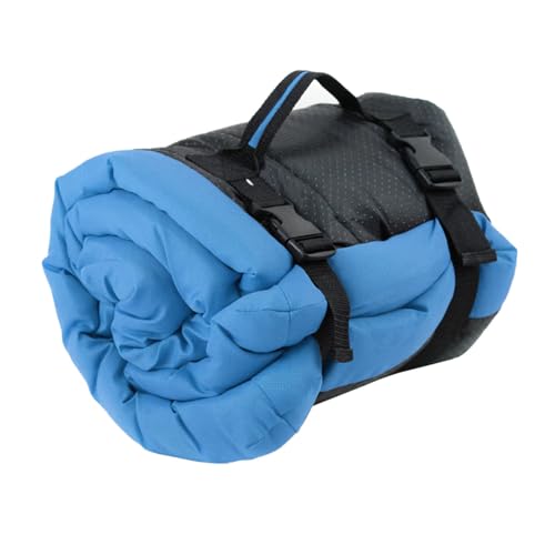 Haustierliege, weich gepolsterte Matte für Zuhause, Camping, elegantes, rechteckiges Bett, kompaktes Klappbett für Welpen, Haustiere, Schlafmatte von CAZSTYK