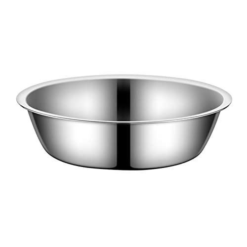 Hundenapf aus Edelstahl mit großer Kapazität, Metallnapf für Haustiere, robust und dick, glattes Metall, Futter- und Wassernäpfe für kleine Hunde, Edelstahl, große Kapazität von CAZSTYK