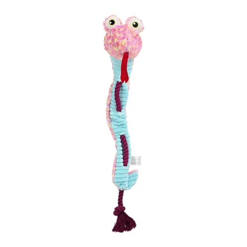 Kauspielzeug für Welpen, Schlangenform, mit Knistergeräusch, starkes Seilzug, für kleine, mittelgroße und große Hunde, Geschenk, keine Füllung Kauspielzeug für Welpen, Schlangenform, mit Knistergeräusch, starkes Seilzug, für kleine, mittelgroße und große Hunde, Geschenk, keine Füllung von CAZSTYK