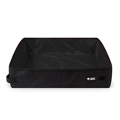 Tragbare Katzentoilette, leicht, faltbar, für Reisen, mit kleinem, wasserdichtem Futter, 2 Größen, Reisen für Auto, tragbar von CAZSTYK
