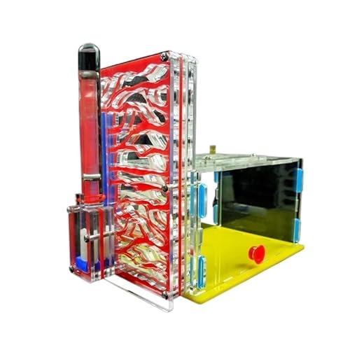 CBFGGOEUDFBS Transparentes Ameisenfarm-Set zur DIY-Beobachtung Einer Ameisenkolonie, Ameisenhaus for Wissenschaftsbegeisterte(Red) von CBFGGOEUDFBS
