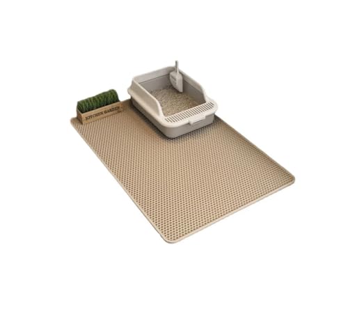 Katzenstreumatte, große Katzentoilettenmatte, doppellagig, Wabenstruktur, großes Lochdesign, EVA-Material, weich for die Pfoten und waschbar, wasserdicht, rutschfest, Katzentoilettenfilter, Katzentoil Katzenstreumatte, große Katzentoilettenmatte, doppellagig, Wabenstruktur, großes Lochdesign, EVA-Material, weich for die Pfoten und waschbar, wasserdicht, rutschfest, Katzentoilettenfilter, Katzentoil von CBFGGOEUDFBS