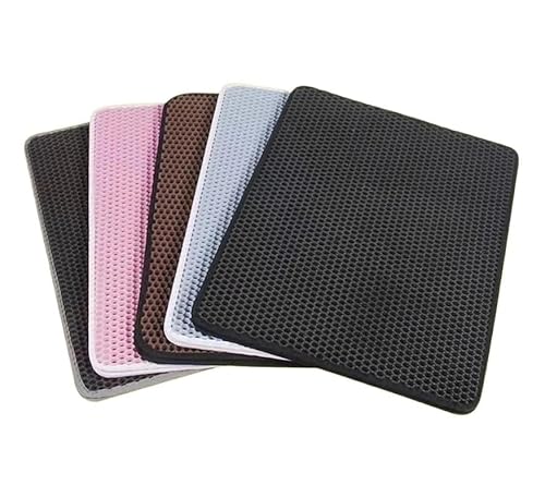 Katzenstreumatte, große Katzentoilettenmatte, doppellagig, Wabenstruktur, großes Lochdesign, EVA-Material, weich for die Pfoten und waschbar, wasserdicht, rutschfest, Katzentoilettenfilter, Katzentoil Katzenstreumatte, große Katzentoilettenmatte, doppellagig, Wabenstruktur, großes Lochdesign, EVA-Material, weich for die Pfoten und waschbar, wasserdicht, rutschfest, Katzentoilettenfilter, Katzentoil von CBFGGOEUDFBS