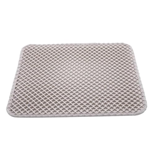 Katzenstreumatte, große Katzentoilettenmatte, doppellagig, Wabenstruktur, großes Lochdesign, EVA-Material, weich for die Pfoten und waschbar, wasserdicht, rutschfest, Katzentoilettenfilter, Katzentoil Katzenstreumatte, große Katzentoilettenmatte, doppellagig, Wabenstruktur, großes Lochdesign, EVA-Material, weich for die Pfoten und waschbar, wasserdicht, rutschfest, Katzentoilettenfilter, Katzentoil von CBFGGOEUDFBS