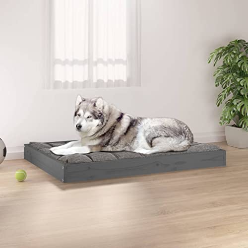 CBLDF Hundebett grau 101,5x74x9 cm Massivholz Kiefer CBLDF Hundebett grau 101,5x74x9 cm Massivholz Kiefer von CBLDF