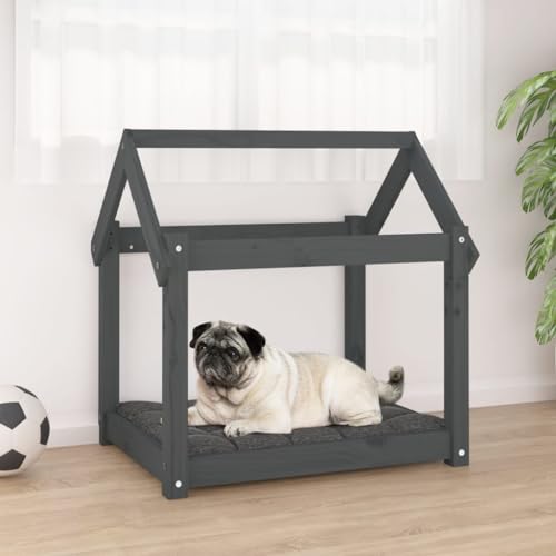 CBLDF Hundebett grau 71x55x70 cm Massivholz Kiefer CBLDF Hundebett grau 71x55x70 cm Massivholz Kiefer von CBLDF
