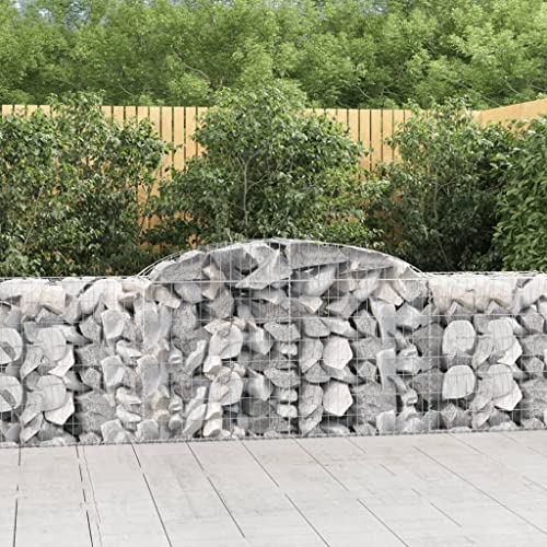 Gewölbte Gabionenkörbe 7 Stück 300x50x80/100 cm Eisen verzinkt Gewölbte Gabionenkörbe 7 Stück 300x50x80/100 cm Eisen verzinkt von CBLDF