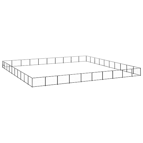 Hundehütte schwarz 100 m Stahl von CBLDF