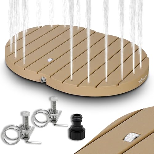 CCLIFE Gartendusche Aussendusche Bodendusche Outdoor, Außendusche Garten Dusche Mit Fußrad, Fontänenhöhe 4m, rutschfeste Wetterfest Holzfarbe, CushHom CCLIFE Gartendusche Aussendusche Bodendusche Outdoor, Außendusche Garten Dusche Mit Fußrad, Fontänenhöhe 4m, rutschfeste Wetterfest Holzfarbe, CushHom von CCLIFE