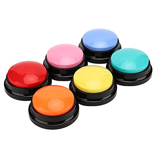CCYLEZ 6-Teiliges Pet Recording Talking Button Set, Hunde-Kommunikations-Buzzer Mit 30 Sekunden für Katzen und Haustiere CCYLEZ 6-Teiliges Pet Recording Talking Button Set, Hunde-Kommunikations-Buzzer Mit 30 Sekunden für Katzen und Haustiere von CCYLEZ