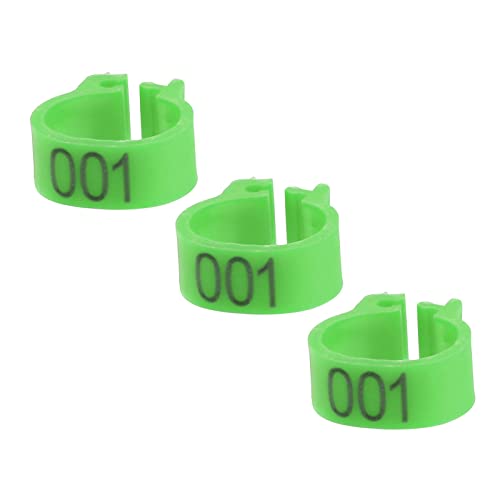CCYLEZ Ringe, Clip-Design Kunststoff 100PCS Beinbänder für Buchstaben (grün) von CCYLEZ