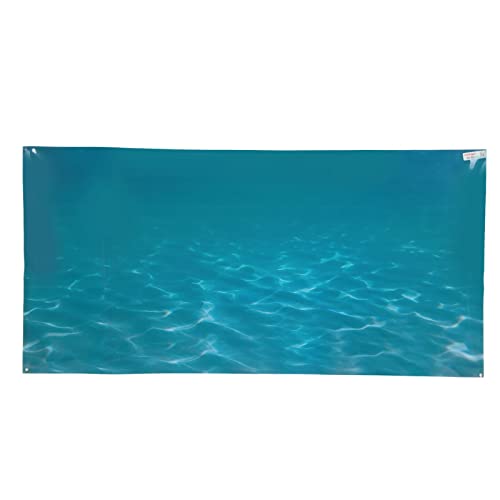 CDQL Aquarium-Aufkleber, Aquarium-Hintergrundaufkleber, Tapete, PVC, Selbstklebende 3D-Meeresmuster-Aquarium-Poster-Dekoration, Klar und Verblasst Nicht (61 * 30CM) von CDQL