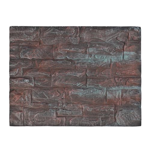 CDQL Aquarium-Terrarium-Hintergrund, Mehrzweck-3D-Reptilien-Hintergrund, Schaumstoff-Aquarium-Dekor-Hintergründe, Einfach zu Montieren für Reptilien, Eidechse, Fisch, Frosch (E) von CDQL